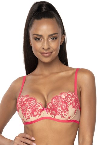 Biustonosz push up Biustonosz Push-up Model M-3804/11 Frances Beige/Pink - Mat