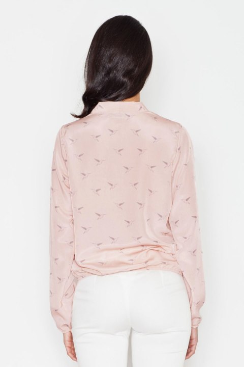 Bluzka Model 371 Pink - Figl Bluzka Model 371 Pink - Figl