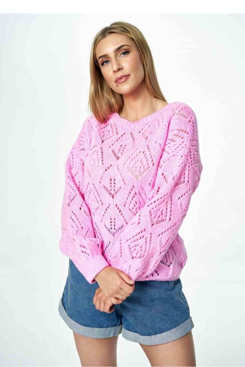 Sweter Damski Model M887 Pink - Figl