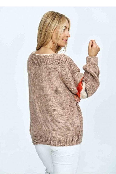 Sweter Damski Model M909 Brown - Figl