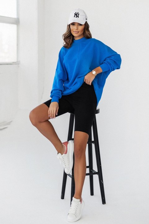 Bluza Damska Model Simple D27 Blue - IVON Bluza Damska Model Simple D27 Blue - IVON