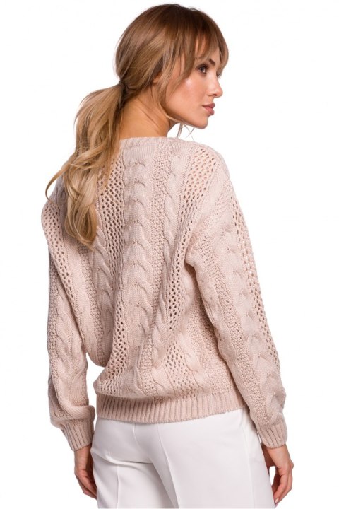 Sweter Damski Model MOE510 Powder Pink - Moe