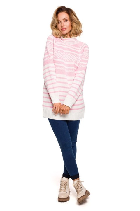 Sweter Damski Model MXS08 Pink - Moe