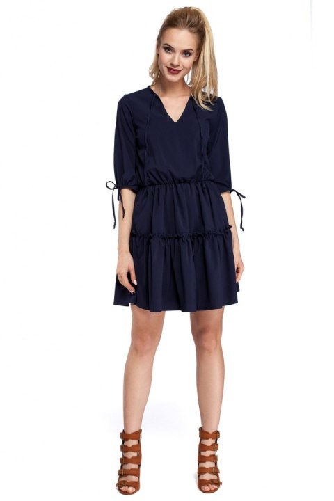Sukienka Model MOE301 Navy - Moe Sukienka Model MOE301 Navy - Moe