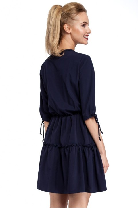 Sukienka Model MOE301 Navy - Moe Sukienka Model MOE301 Navy - Moe