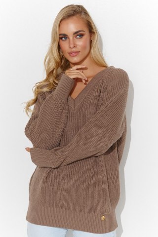 Sweter Damski Model S140 Cappuccino - Makadamia