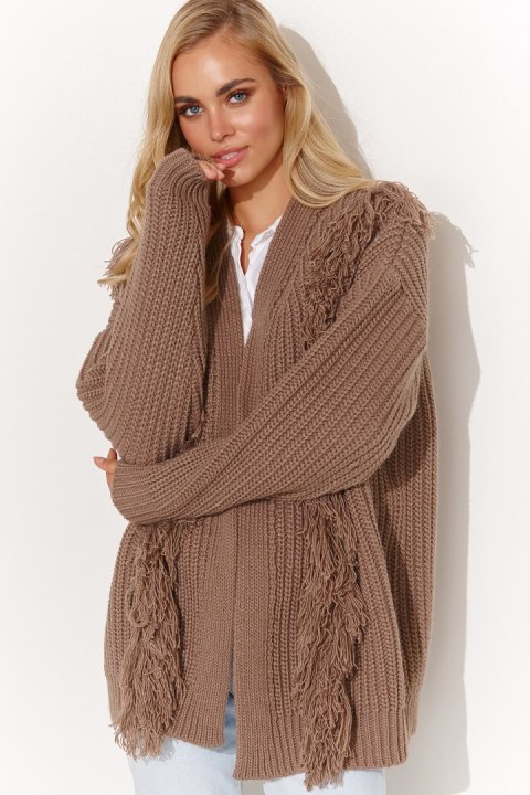 Sweter Kardigan Model S142 Cappuccino - Makadamia