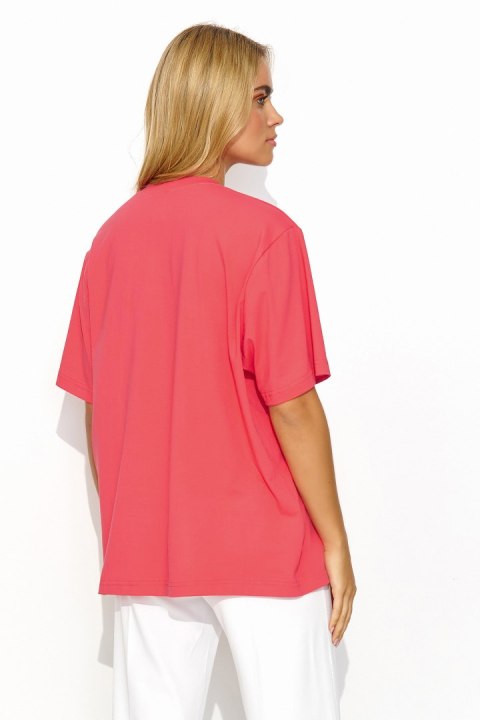 T-shirt Damski Model M826 Coral - Makadamia