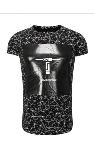 Tshirt Męski Model 17184 Black - YourNewStyle