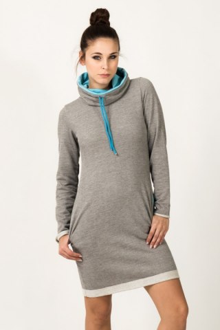 Sukienka model Kaja Light Gray/Blue - Tessita