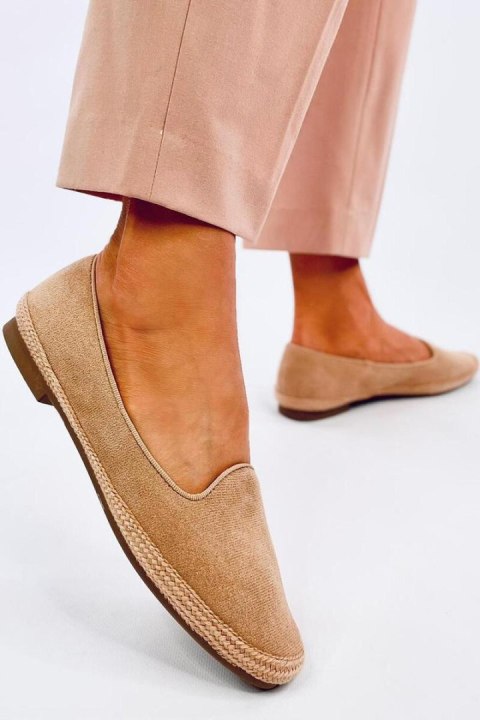 Baleriny espadryle damskie BALLOT CAMEL - Inello