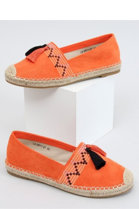 ESPADRYLE BOHO Z FRĘDZLEM POMARAŃCZOWE LX-3R11 ORANGE - Inello