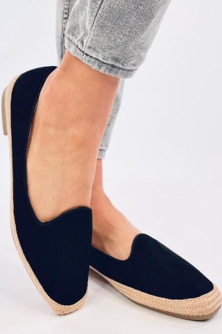 Baleriny espadryle damskie BALLOT BLACK - Inello