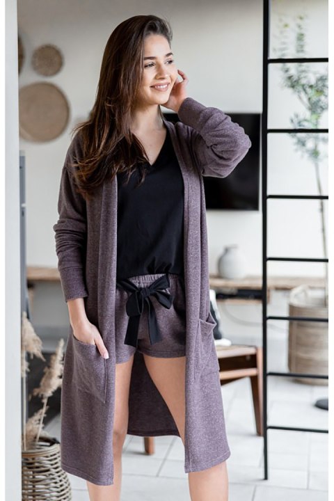 Sweter Kardigan Model Magnetism Brown - Sensis Sweter Kardigan Model Magnetism Brown - Sensis