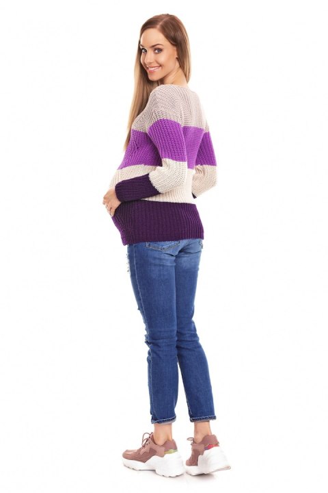 Sweter Ciążowy Model 70019 Violet - PeeKaBoo