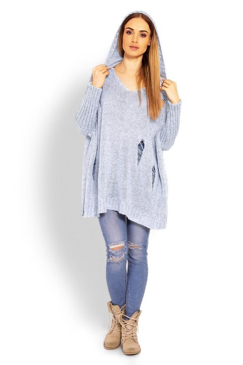 Sweter Damski Model 30055 Sky Blue - PeeKaBoo