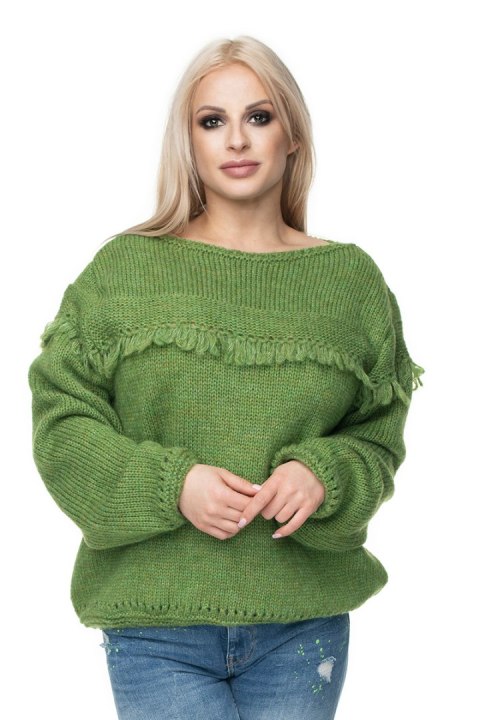 Sweter Damski Model 30062 Green - PeeKaBoo