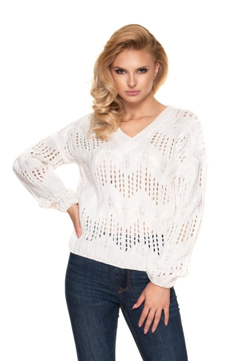 Sweter Damski Model 30076 Cream - PeeKaBoo