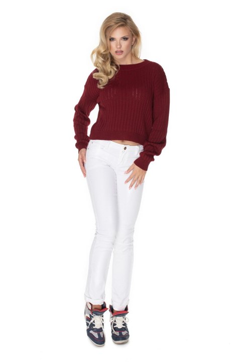 Sweter Damski Model 70022 Bordo - PeeKaBoo