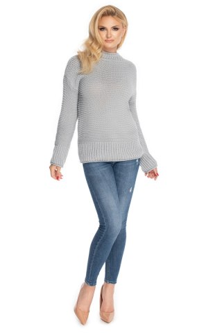 Sweter Damski Model 70032 Grey - PeeKaBoo