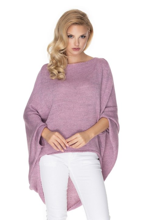 Sweter Ponczo Model 30068 Lila - PeeKaBoo