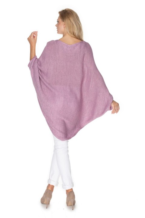 Sweter Ponczo Model 30068 Lila - PeeKaBoo