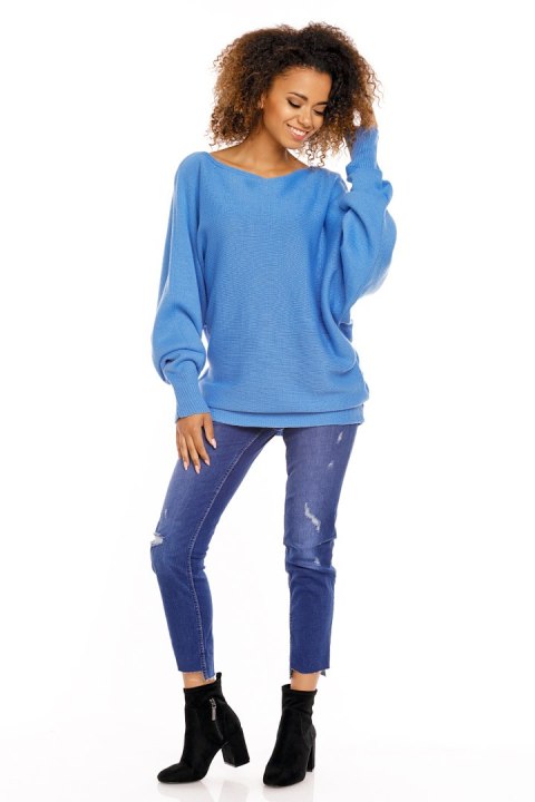 Sweter model 70003 Jeans - PeeKaBoo Hurtownia odzieży on-line, moda damska, bielizna i obuwie dla kobiet - Matterhorn.pl