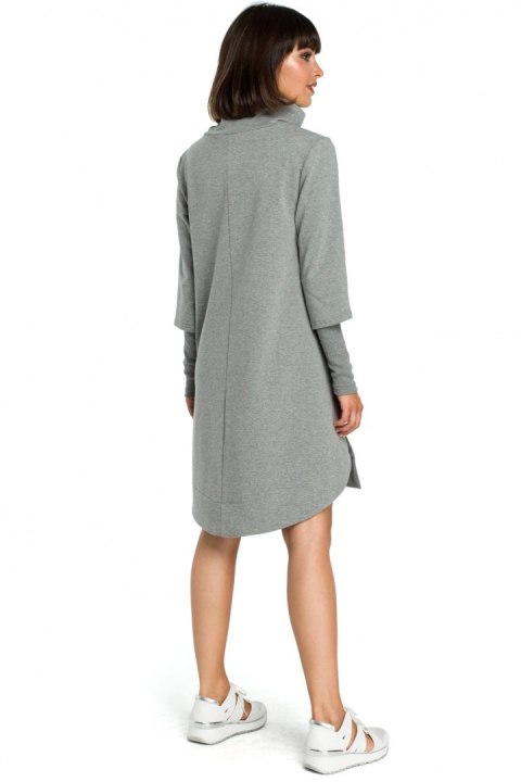 Sukienka Model B089 Grey - BeWear Sukienka Model B089 Grey - BeWear