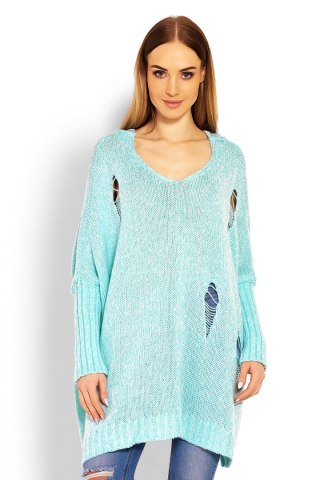 Sweter Damski Model 30055 Mint - PeeKaBoo