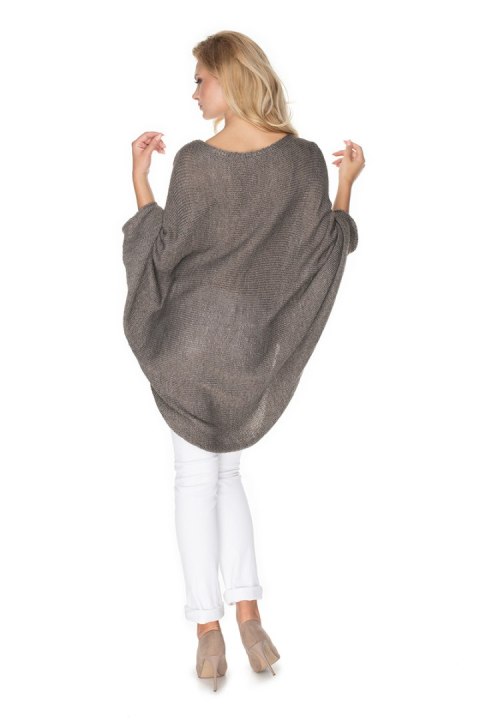 Sweter Ponczo Model 30068 Tabak - PeeKaBoo