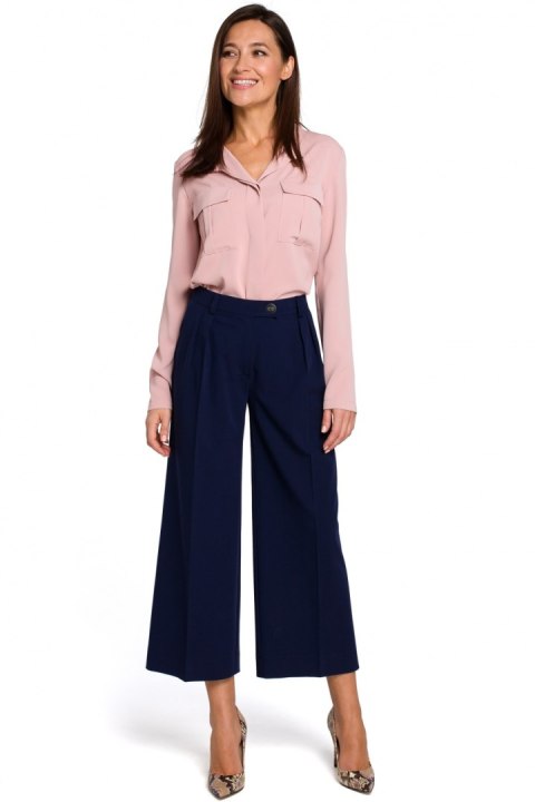 Spodnie Damskie Model S139 Navy - Stylove Spodnie Damskie Model S139 Navy - Stylove