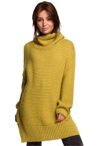 Sweter Damski Model BK047 Limonka - BE Knit