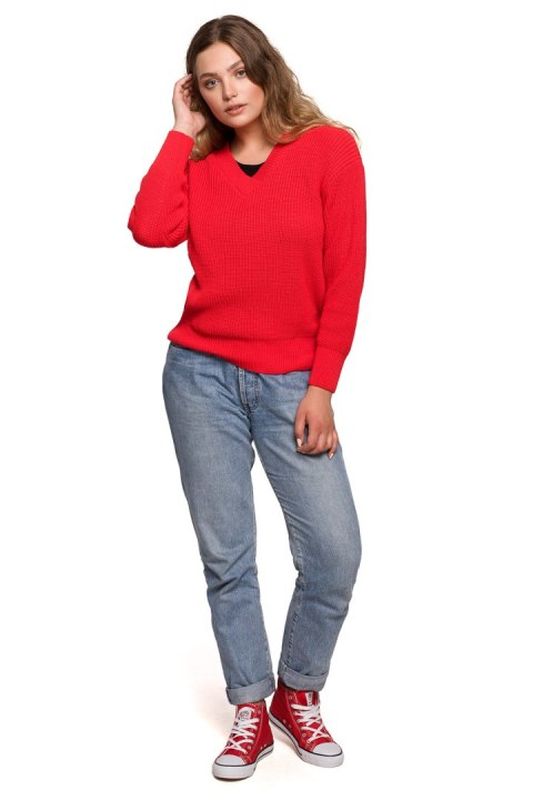 Sweter Damski Model BK075 Red - BE Knit