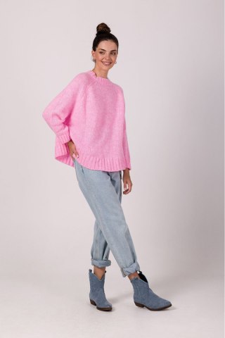 Sweter Damski Model BK105 Pink - BE Knit