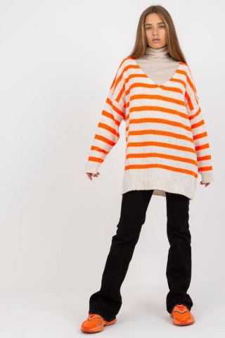 Sweter Damski Model TW-SW-BI-M59.25 Orange - Och Bella