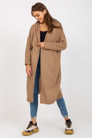 Sweter Kardigan Model TW-SW-BI-M56.35 Dark Beige - Och Bella