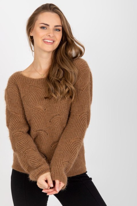 Sweter Damski Model TW-SW-BI-9030.08 Brown - Och Bella