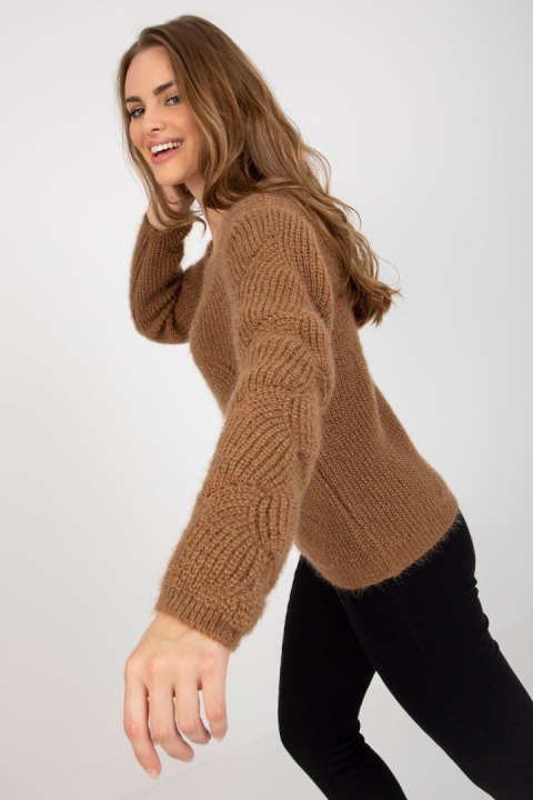 Sweter Damski Model TW-SW-BI-9030.08 Brown - Och Bella