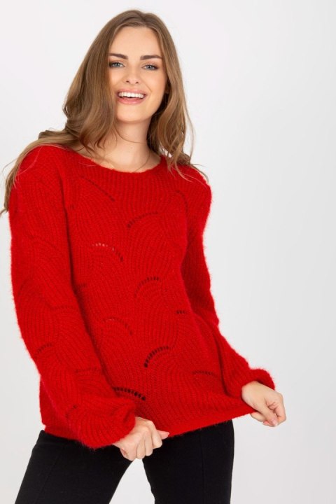 Sweter Damski Model TW-SW-BI-9030.08 Dark Red - Och Bella