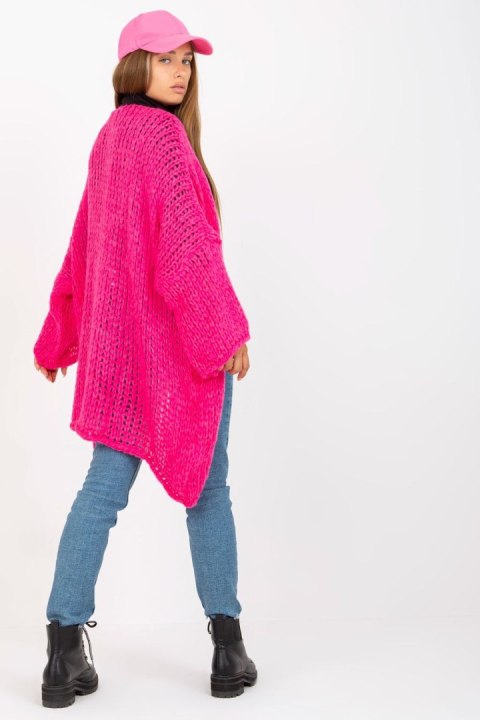 Sweter Kardigan Model TW-SW-BI-M2202.29X Fluo Pink - Och Bella