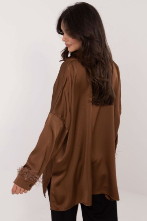 Koszula Damska Model DHJ-KS-16879.37 Brown - Italy Moda