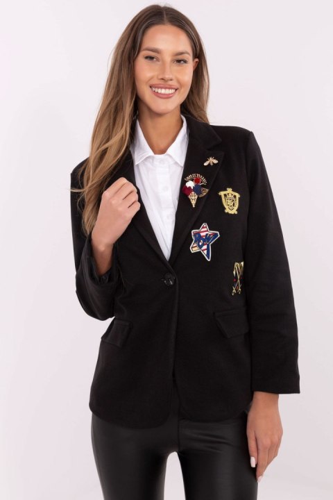 Marynarka Model DHJ-MA-A8770.47P Black - Italy Moda Marynarka Model DHJ-MA-A8770.47P Black - Italy Moda