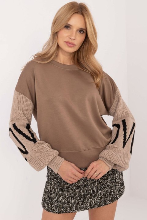 Bluza Damska Model MI-BL-M5975.26P Dark Beige - Italy Moda