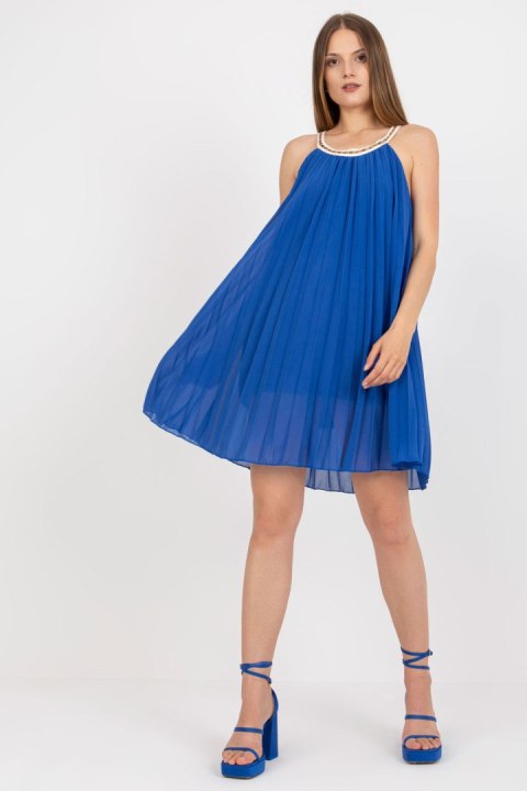 Sukienka Model DHJ-SK-0010.35 Dark Blue - Italy Moda Sukienka Model DHJ-SK-0010.35 Dark Blue - Italy Moda