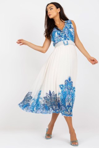 Sukienka Model DHJ-SK-13128.61 White/Blue - Italy Moda