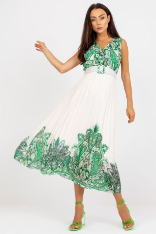 Sukienka Model DHJ-SK-13128.61 White/Green - Italy Moda