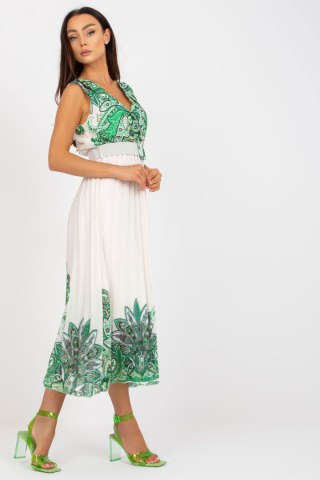 Sukienka Model DHJ-SK-13128.61 White/Green - Italy Moda