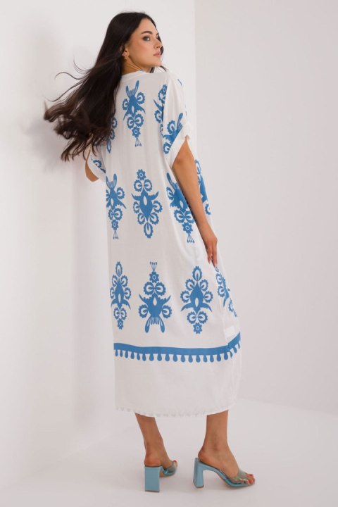 Sukienka Model DHJ-SK-17951.03X White/Blue - Italy Moda Sukienka Model DHJ-SK-17951.03X White/Blue - Italy Moda