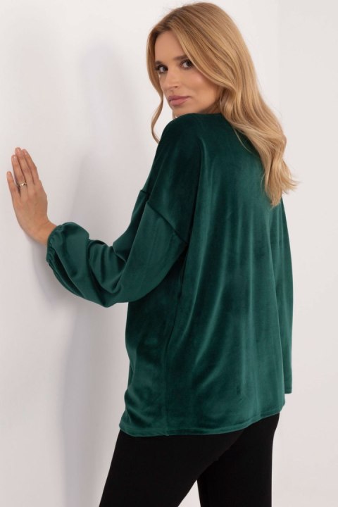 Bluzka Model DHJ-BZ-19902.49P Dark Green - Italy Moda