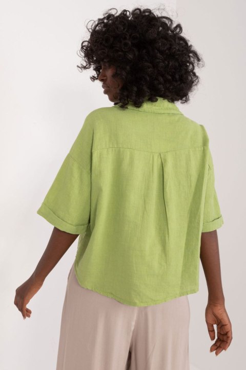 Koszula Damska Model DHJ-KS-7279.24X Light Green - Italy Moda